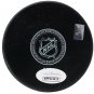 Reggie Leach Signed Philadelphia Flyers Logo Hockey Puck LCB Inscribed JSA