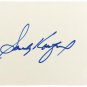 Sandy Koufax Brooklyn Dodgers Signed 3x5 Index Card PSA D28134