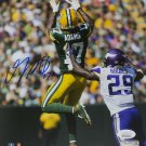 Davante Adams Signed 8x10 Green Bay Packers Action Photo JSA ITP