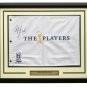 Phil Mickelson Signed Framed The Players Golf Flag JSA Z70697