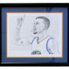 Steph Curry Framed 16x20 Golden State Warriors Word Art Photo