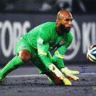 Tim Howard USA Soccer Signed 16x20 Green Jersey Save Photo SI+Howard Holo