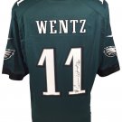 Carson Wentz Signed Philadelphia Eagles Green Nike Game Replica Jersey Fanatics