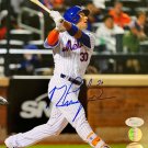 Michael Conforto Signed 8x10 New York Mets White Jersey Photo JSA