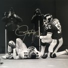 Lawrence Taylor Signed New York Giants 16x20 Randall Cunningham Sack Photo JSA
