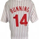Jim Bunning Signed Philadelphia Phillies Majestic Replica Jersey PG 6/21/64 JSA