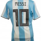 Lionel Messi Signed Adidas Argentina Home Medium Soccer Jersey Messi COA