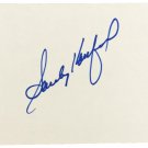 Sandy Koufax Brooklyn Dodgers Signed 3x5 Index Card PSA D25962