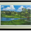 Byron Nelson Signed Framed 25x35 TPC Lithograph LE /500 by Jack Ferrell PSA COA