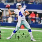 Dak Prescott Signed Autographed 16x20 Dallas Cowboys Throw Horizontal Photo JSA