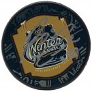 Reggie Leach Signed Philadelphia Flyers 2012 Winter Classic Logo Hockey Puck JSA