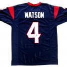 Deshaun Watson Signed Custom Blue Pro-Style Football Jersey Beckett BAS
