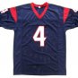 Deshaun Watson Signed Custom Blue Pro-Style Football Jersey Beckett BAS