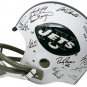 1969 New York Jets Team Signed FS TK Suspension Replica Helmet 24 Autos Steiner