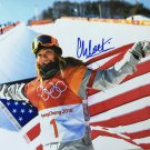 Chloe Kim Signed 11x14 Flag Photo Olympic Gold Medalist BAS