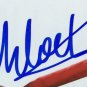 Chloe Kim Signed 11x14 Flag Photo Olympic Gold Medalist BAS