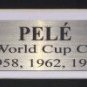 Pele Signed Framed 16x20 With Joe Namath Photo PSA