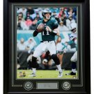 Carson Wentz Framed 16x20 Eagles Green Jersey Photo w/Laser Engraved Signature