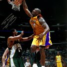 Shaquille O'Neal Signed Los Angeles Lakers 16x20 Dunk VS Seattle Photo BAS