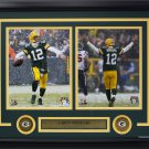 Aaron Rodgers Framed Green Bay Packers TD Snow Photo Collage