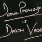 Dave Prowse Signed Star Wars Darth Vader 16x20 Gaze Photo Beckett BAS