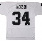 Bo Jackson Signed Oakland Raiders Replica Mitchell & Ness White Jersey JSA ITP