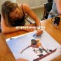 Chloe Kim Signed 11x14 Flip Photo Olympic Gold Medalist BAS Witnessed