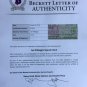 Joe Dimaggio Signed (full signature) Bank Check # 502 BAS A75376
