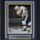 Brett Hull St. Louis Blues Signed Framed 8x10 Photo JSA