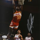 Dominque Wilkins Atlanta Hawks Signed 8x10 Dunk Photo JSA