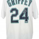 Ken Griffey Signed Mariners Majestic Cool Base White Baseball Jersey HOF TriStar