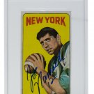 Joe Namath Signed 1965 #122 Topps NY Jets Rookie Card Slabbed PSA Auto 10