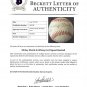 Mickey Mantle Whitey Ford New York Yankees Signed OAL Baseball BAS A62786