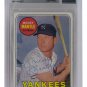 Mickey Mantle Signed 1969 #500 Topps New York Yankees Baseball Card Slabbed BAS9