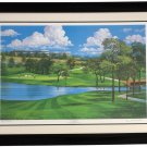 Byron Nelson Signed Framed 25x35 TPC Lithograph LE /500 by Jack Ferrell SI COA