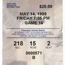 Philadelphia Phillies May 14 1999 vs NY Mets Ticket