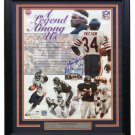 Walter Payton Chicago Bears Signed Framed 16x20 Legend Among US Photo PSA LOA