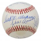 500 Hr Club Multi-Signed OAL Baseball Mantle Williams +9 Sig BAS A62785