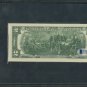 Rare Donald Trump Signed Novelty Two Dollar Bill Actual US Currency BAS Beckett