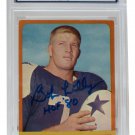 Bob Lilly Signed 1963 Topps#82 Cowboys Rookie Football Card Insc Slabbed PSA/DNA