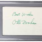 Otto Graham Cleveland Browns Signed Slabbed Index Card PSA 84075622