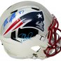 Tom Brady Rob Gronkowski Dual Signed Patriots FS Chrome Rep Helmet TriStar JSA