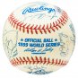 1999 New York Yankees Team Signed MLB 99 WS Baseball Rivera Jeter +29 Sig BAS