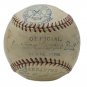 1933 Yankees Team Signed OAL Baseball w/ Babe Ruth Lou Gehrig +20 PSA/DNA JSA