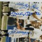Whitey Ford Mickey Mantle Joe DiMaggio Yankees Signed Framed 8x10 Photo PSA/DNA