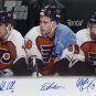 Lindros Renberg Leclair Signed 16x20 Flyers LOD Bench Spotlight Photo JSA
