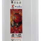 Pat Riley Signed Slabbed Miami Heat vs Washington Bullets 1/17/96 Ticket PSA