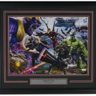 Marvel Infinity War Framed 13x19 Limited Lithograph Signed By Greg Horn JSA