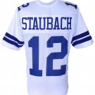 Roger Staubach Unsigned Custom White Pro-Style Football Jersey Large