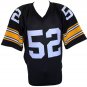 Mike Webster Unsigned Custom Black Pro-Style Football Jersey Large